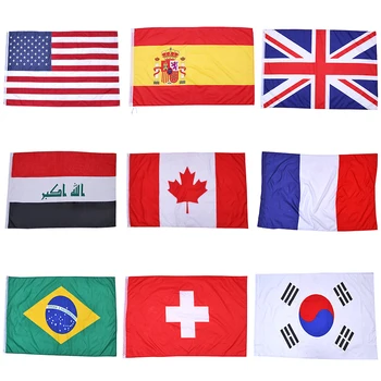90 *150 см Национальные флаги мира 3 * 5 футов № 4 полиэфирный флаг декоративный флаг оптом