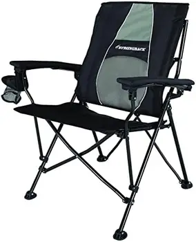 Походный стул для взрослых 2.0 с поясничной поддержкой и сумкой для переноски, темно-синий/серый